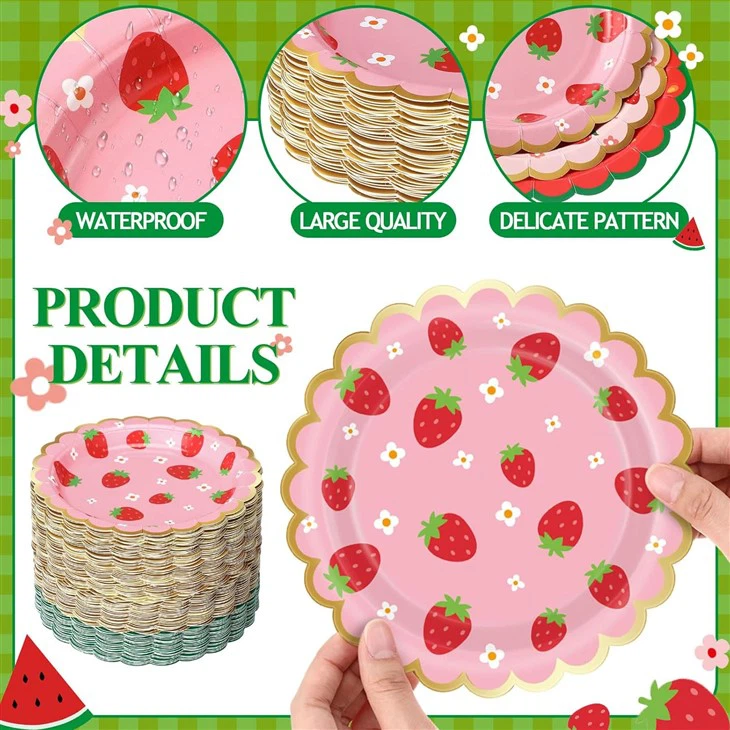 Strawberry Paper Plate suppliers