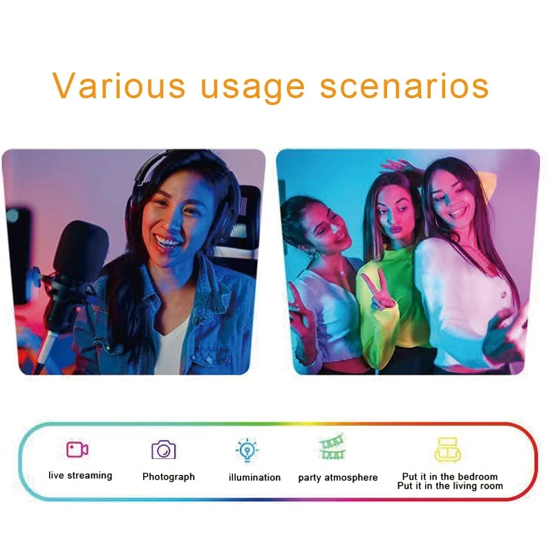 LED Colorful Wireless Ambient Light, Microphone Lamp, Desk Lamp, Night Light factory